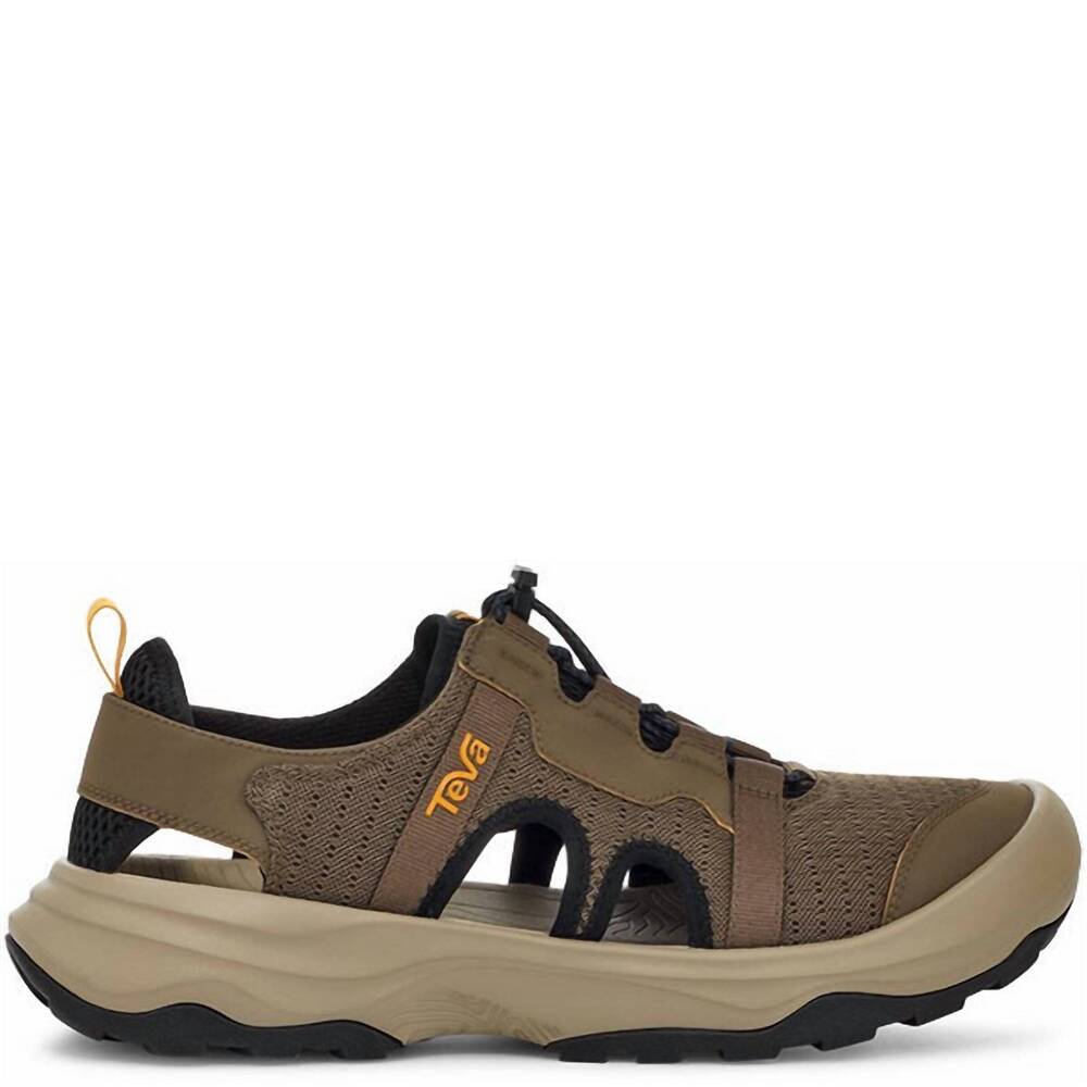 NEW TEVA men's outflow closed-toe sandal in teak